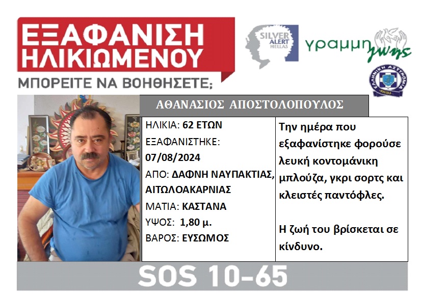 Αγνοείται στην Ναυπακτία…